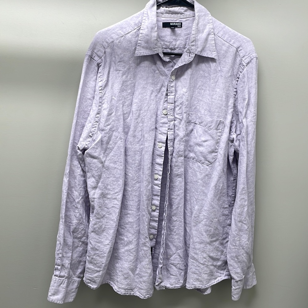 Murano linen button down shirt